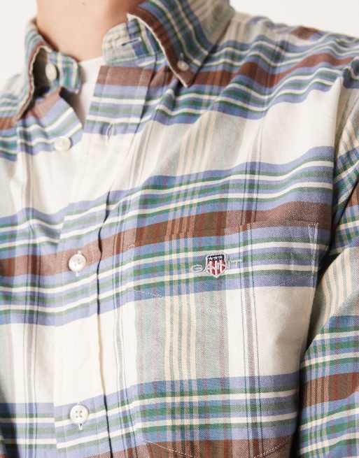 Gant - Flerfarvet stribet Oxford-skjorte, 5 af 5