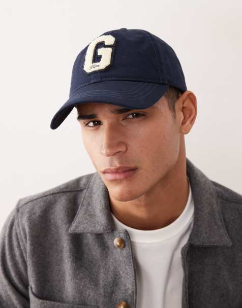 GANT G badge baseball cap in navy - view 1