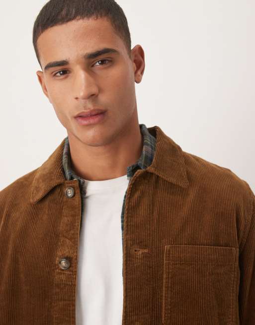 GANT - Giacca regular fit in velluto a coste marrone, 5 di 5