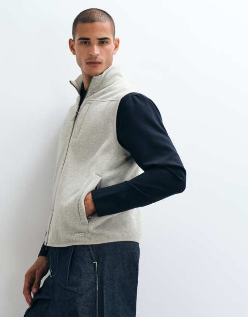 GANT gilet polaire zippé intégral gris, 5 de 5