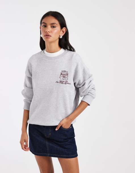 Gant - Grå sweatshirt med logo - view 1