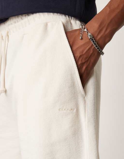 GANT – Gräddvita shorts med textur, 5 av 5