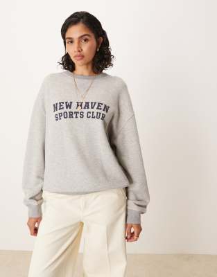 GANT graphic sweatshirt in grey - view 1