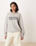 [Gant] GANT graphic sweatshirt in grey S Light grey melange