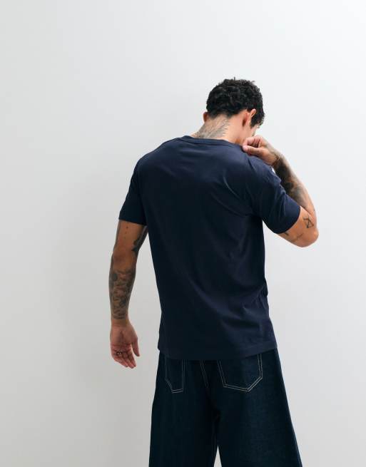 Gant graphic text short sleeve t-shirt in dark blue, 2 of 5