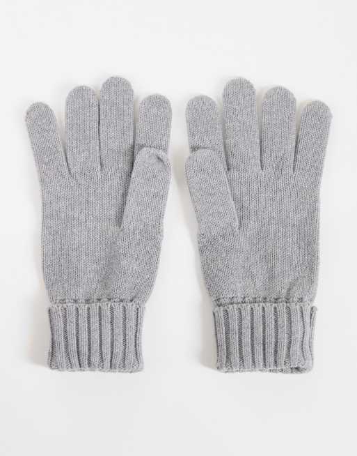 GANT guantes de mezcla de algodón en gris, 3 de 3