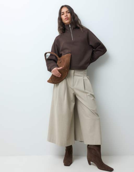 GANT half zip sweatshirt in brown, 3 of 4