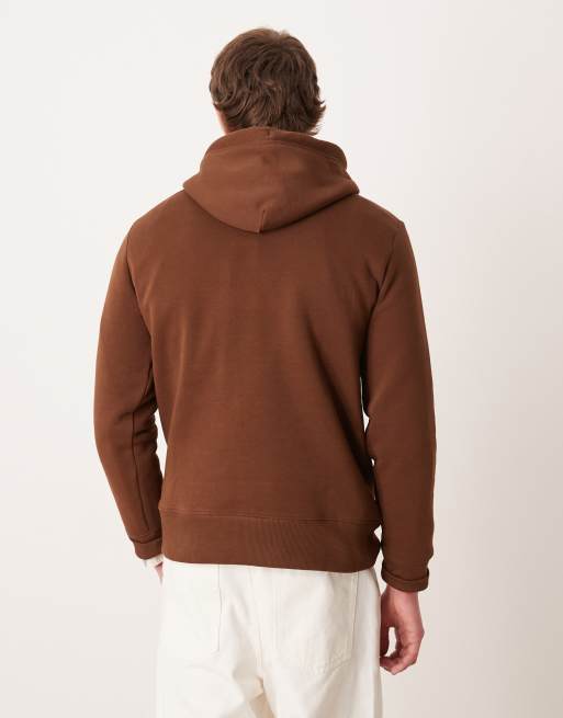 Gant - Hoodie met logo in mahoniebruin, 3 van 5