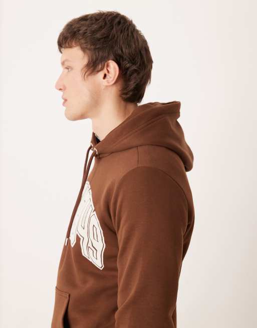Gant - Hoodie met logo in mahoniebruin, 4 van 5