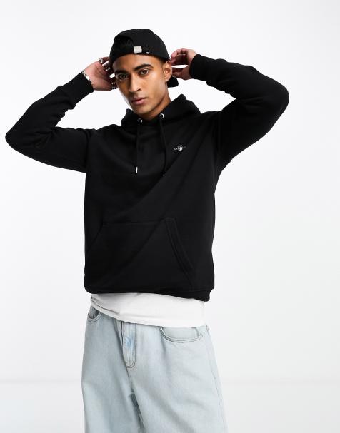 GANT - Hoodie met schildlogo in zwart - view 1