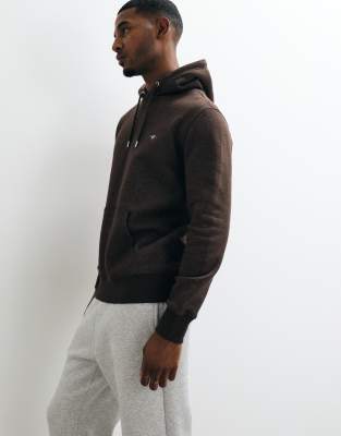 Gant Herren Marron Kapuzensweatshirt Reg Shield - Bild 3