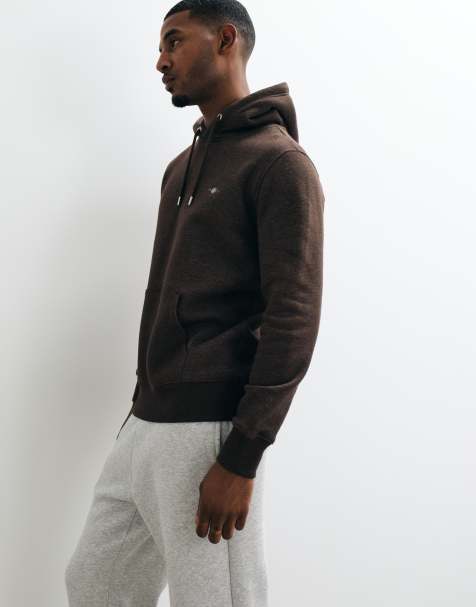 GANT Hoodie mit regulärer Passform und Shield-Logo in Braun - view 1