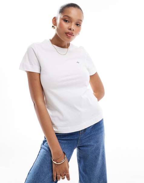GANT - Hvid t-shirt med skjoldlogo - view 1