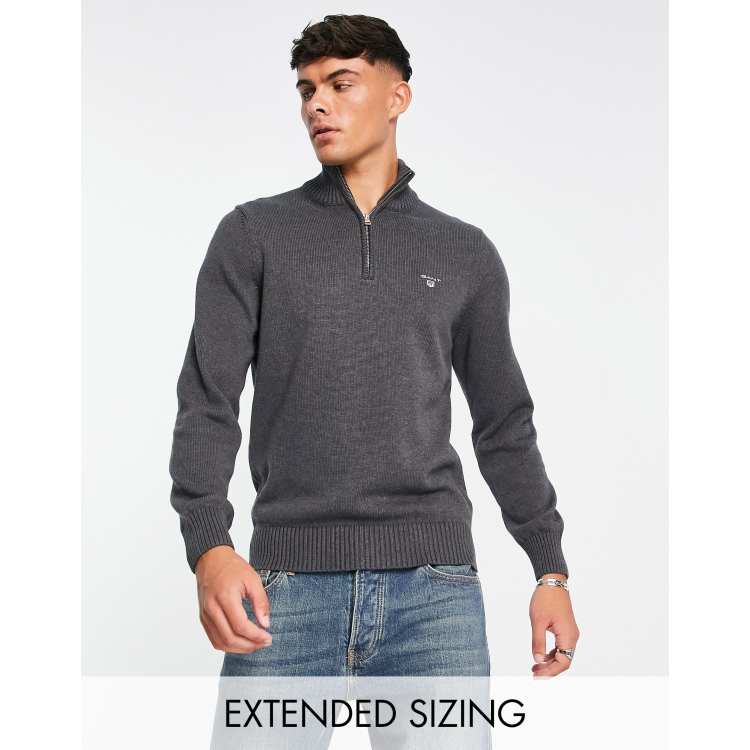 Gant cotton best sale half zip jumper