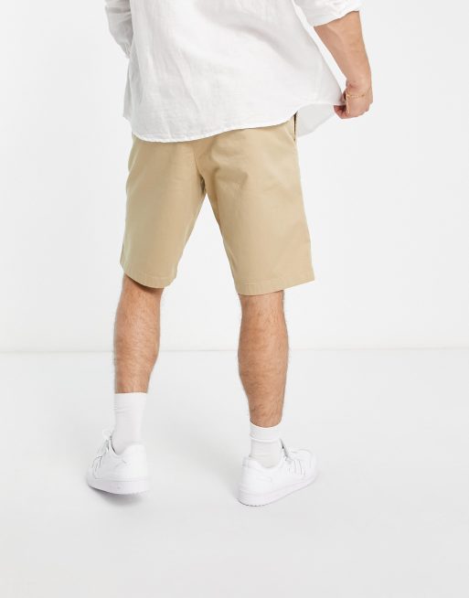 GANT – Kakibeige, avslappnade chinosshorts i bomullstwill - BEIGE, 2 av 4