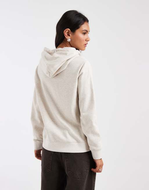 Gant – Kapuzenpullover in Ecru mit College-Logo, 4 von 4