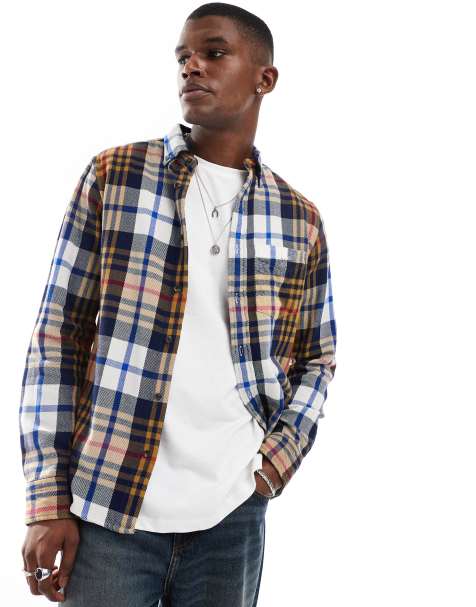 GANT – Kariertes Hemd aus Twill in Beige - view 1