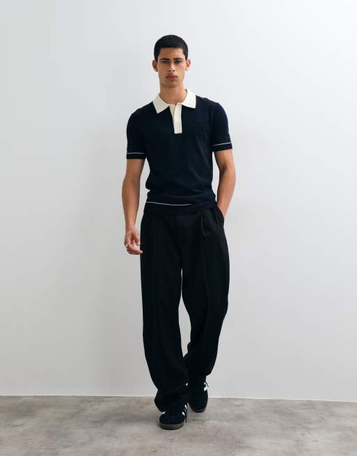 GANT katoenen poloshirt in middenblauw, 5 van 5