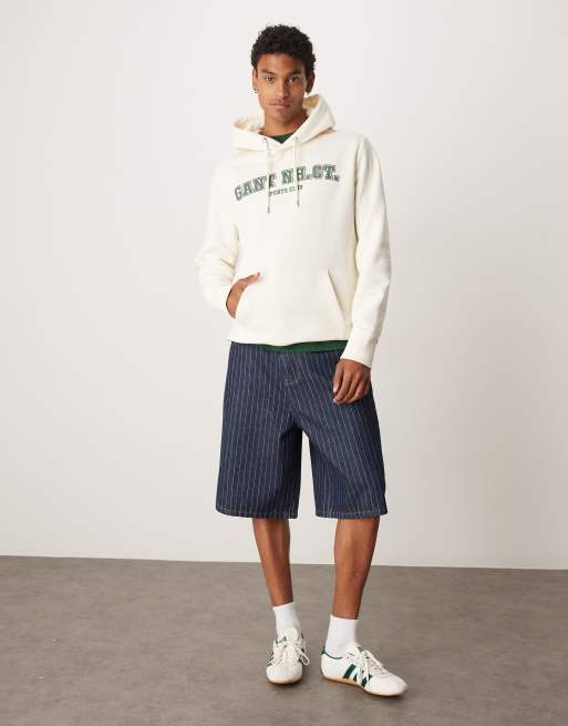 Gant – Kremowa bluza z kapturem z logo w uczelnianym stylu, 4 z 4