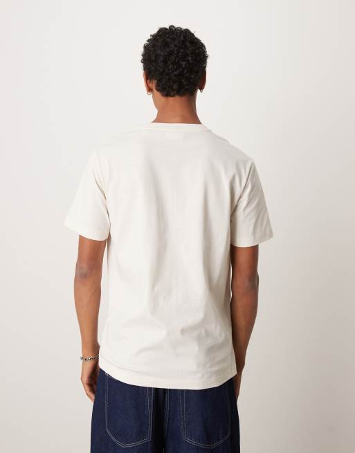 GANT – Kremowy T-shirt z grafiką, 3 z 4