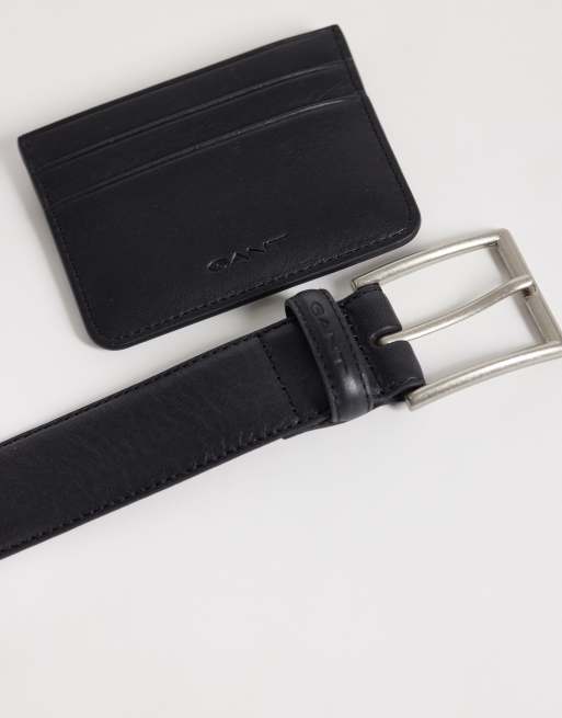GANT leather belt and card holder gift set, 3 of 3