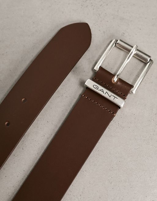Leather Belt - Brown - Men