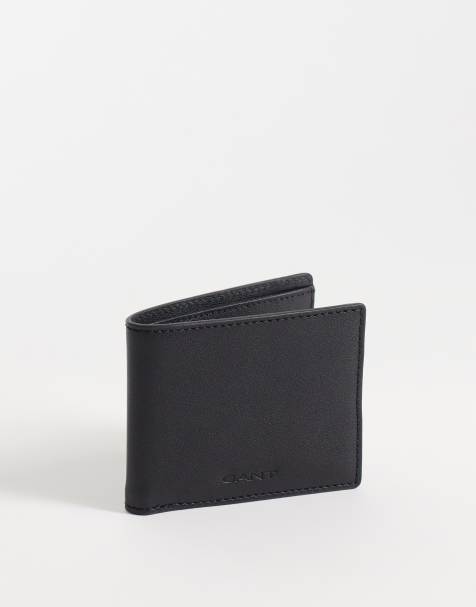 GANT Leder-Bifold-Portemonnaie in Schwarz - view 1