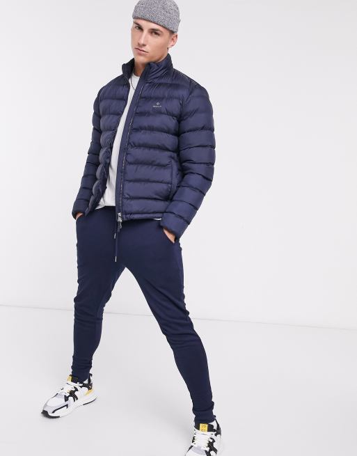 Gant light down jacket hot sale navy