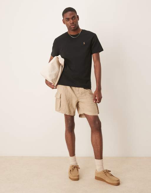 GANT linen cargo shorts in beige