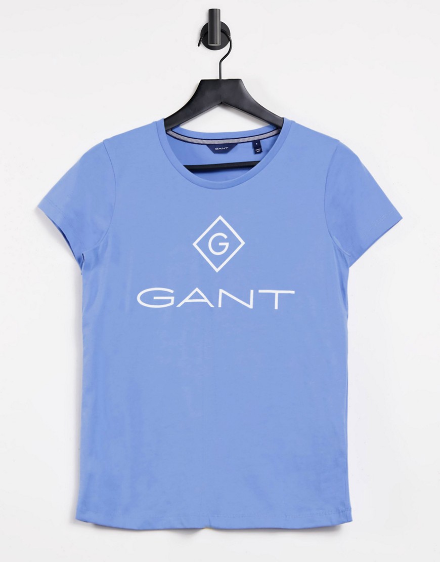 GANT - Lock Up - T-shirt met ronde hals in blauw