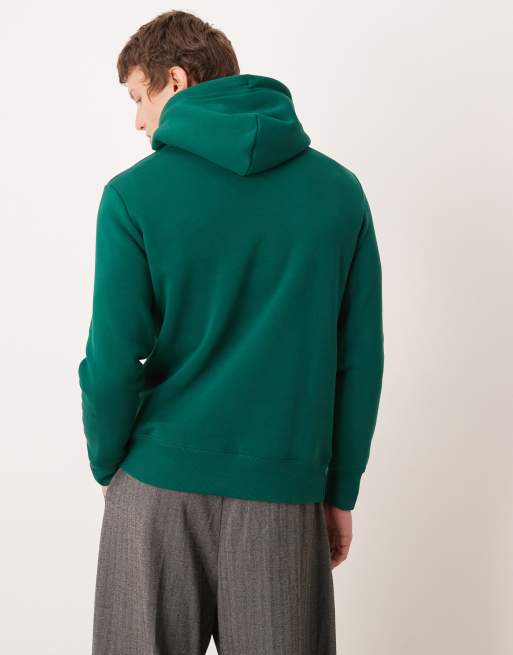 Gant logo hoodie in forest green, 3 of 5