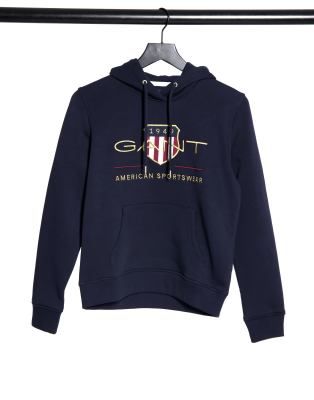 gant hoodie navy