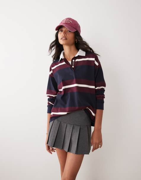 GANT maglia rugby a righe pesante navy - view 1