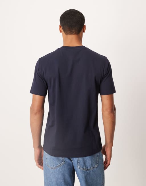 GANT – Marinblå t-shirt med G-logga i collegestil, 3 av 5