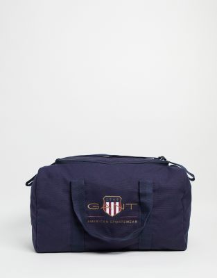 Gant - Marineblå hold-all med stort heritage-logo-Sort