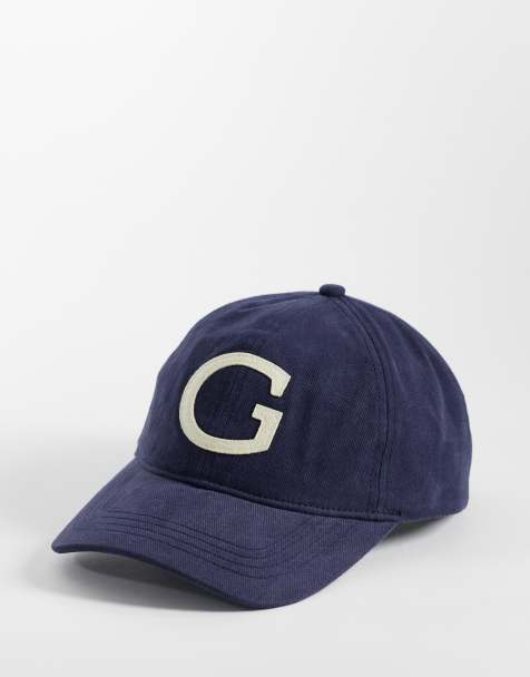 GANT - Marineblå kasket med G-mærke og logo i børstet bomuld - view 1
