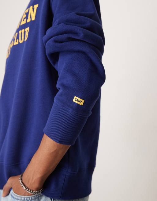 GANT - Marineblå sweatshirt med print, 2 af 4