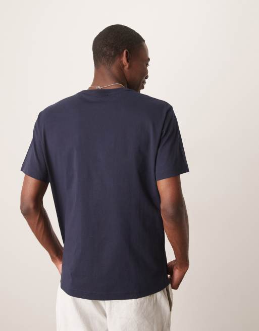 GANT - Marineblå T-shirt med lille logo, 3 af 4