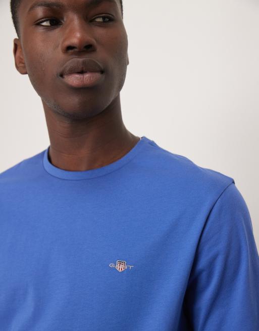 GANT – Mellanblå t-shirt med sköldlogga, 2 av 4