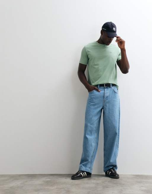 Gant – Mintgrön t-shirt i regular fit med sköldlogga och korta ärmar, 4 av 5