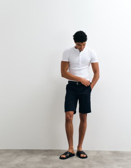 GANT – Niebieskie szorty chinosy, 4 z 5