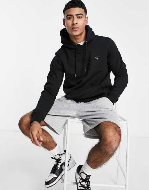 GANT original logo hoodie in black | ASOS