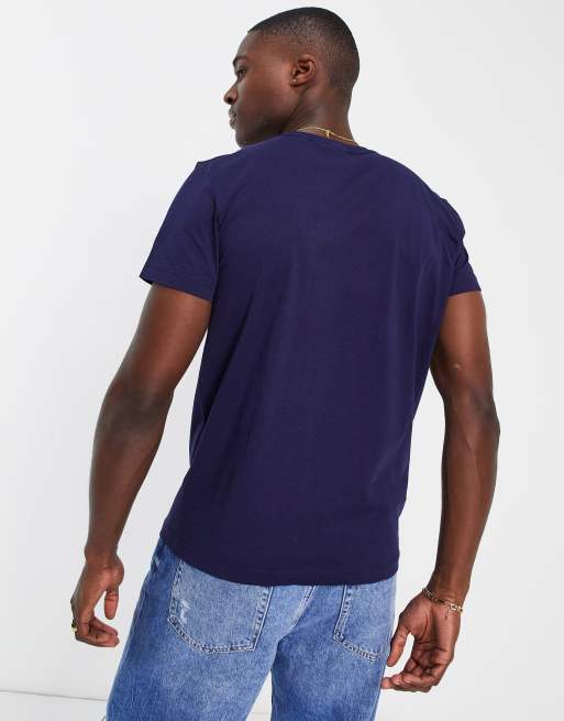 GANT Sailing Logo Crew Neck T-Shirt Evening Blue at