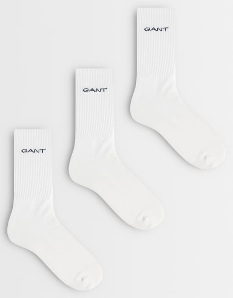 GANT - Pack de 3 pares de calcetines blancos de caña alta - view 1