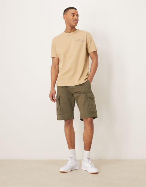 GANT - Pantaloncini cargo in twill verde scuro vestibilità comoda - view 1