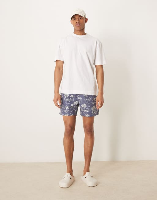 GANT - Pantaloncini da bagno blu con stampa, 2 di 4