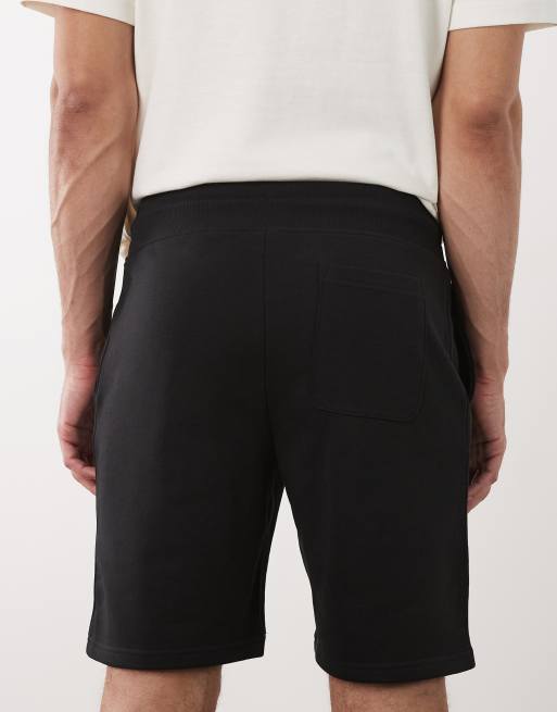 GANT - Pantaloncini felpati neri con logo a scudo, 5 di 5