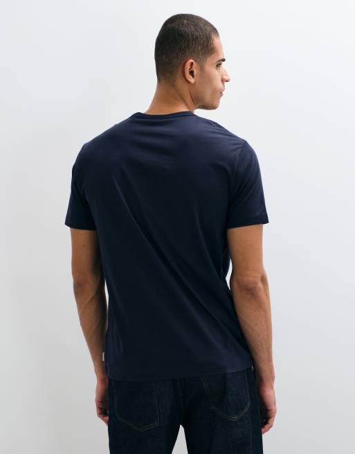 GANT pima T-shirt in middenblauw, 2 van 5