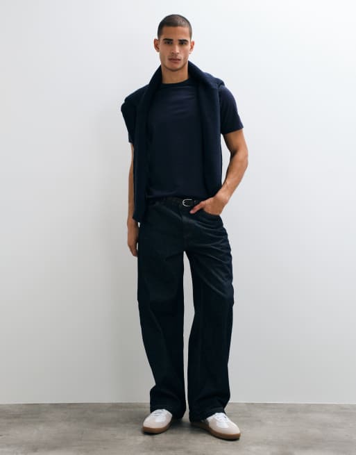 GANT Pima-T-Shirt in Mittelblau, 4 von 5