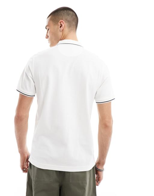 GANT - Piqué polo met een gekleurd randje en logo in wit, 4 van 4